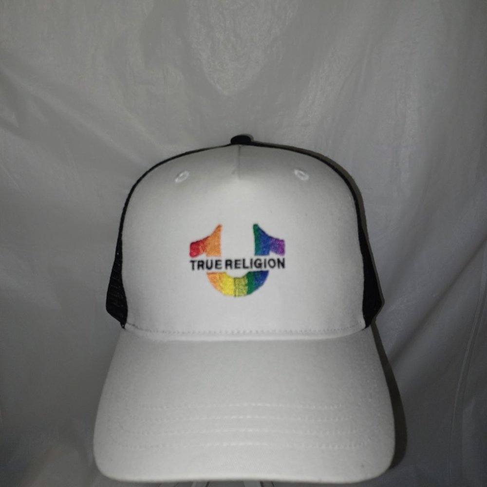 TRUE RELIGION SNAPBACK PRIDE RAINBOW COLORS TRUCKER HAT